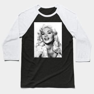 Jayne Mansfield Portrait Baseball T-Shirt